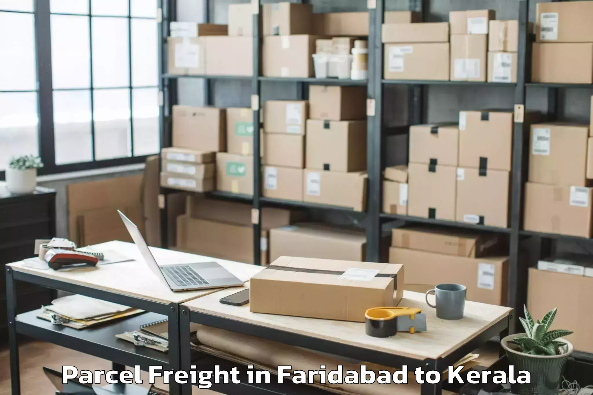 Get Faridabad to Y Mall Thriprayar Parcel Freight